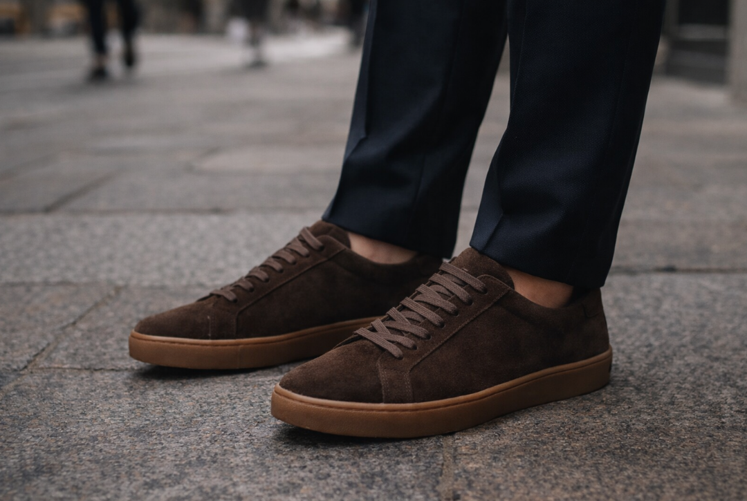 Why brown suede has become the new code of masculine sophistication